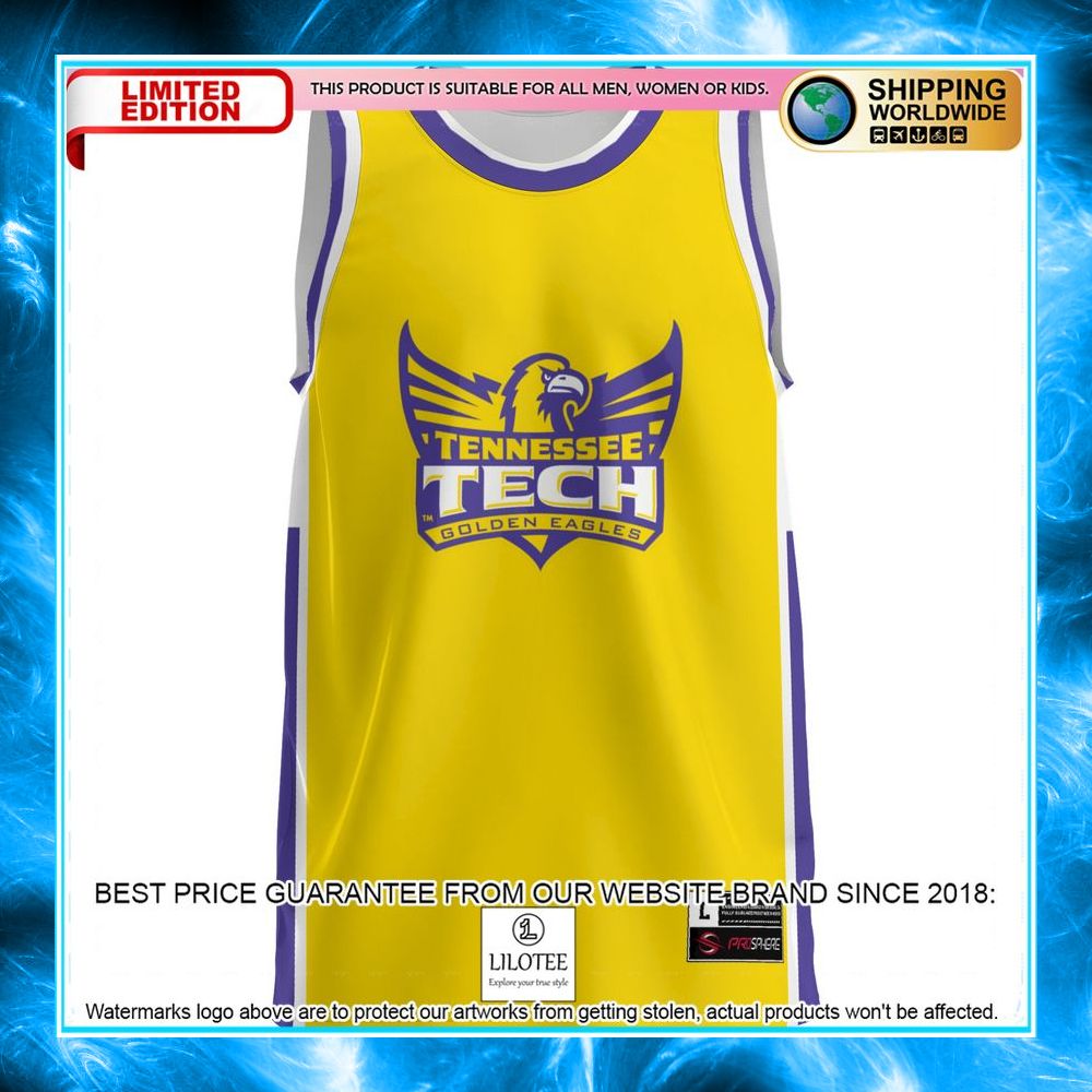 tennessee tech golden eagles gold basketball jersey 2 831