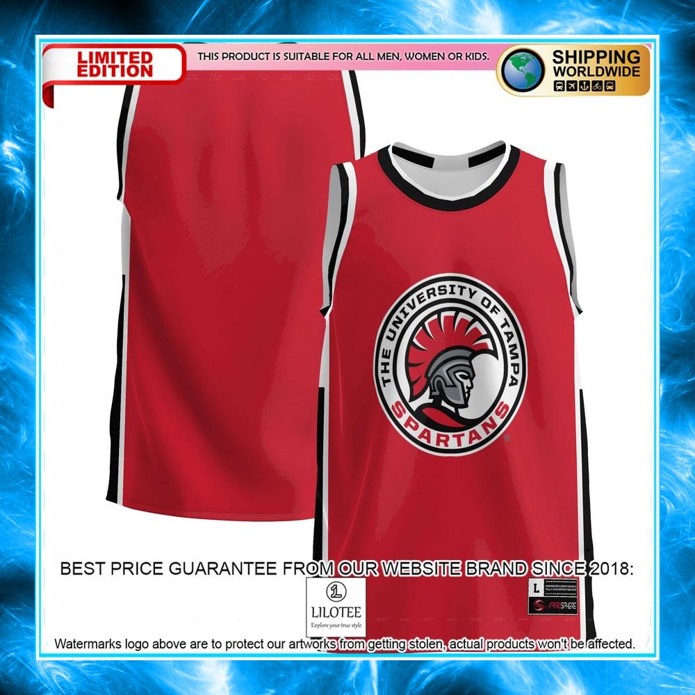 university of tampa spartans red basketball jersey 1 344