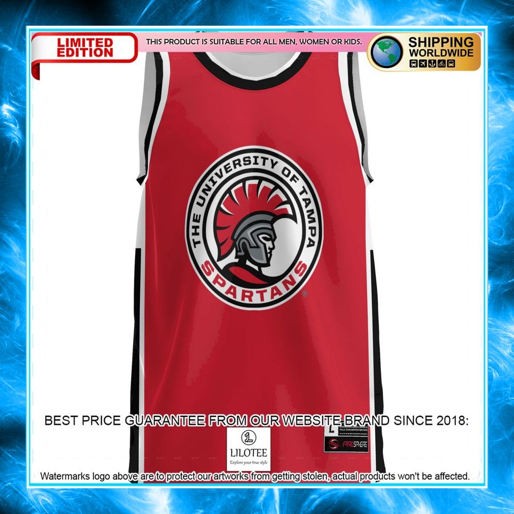 university of tampa spartans red basketball jersey 2 320
