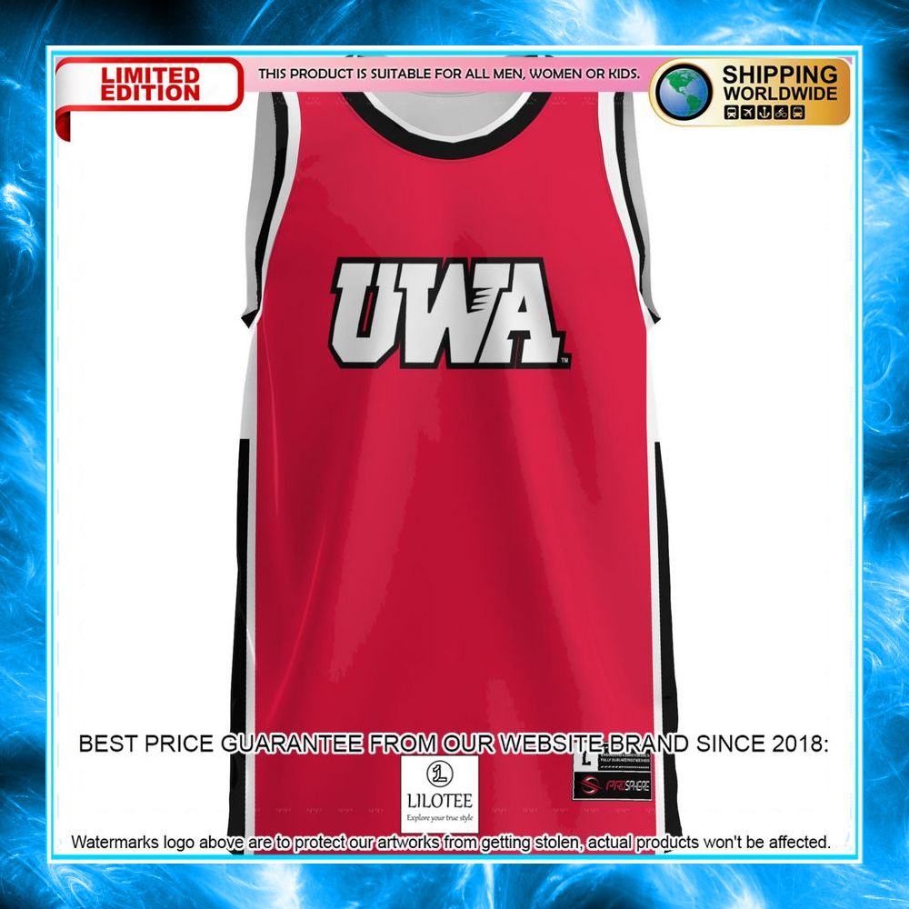 university of west alabama red basketball jersey 2 437