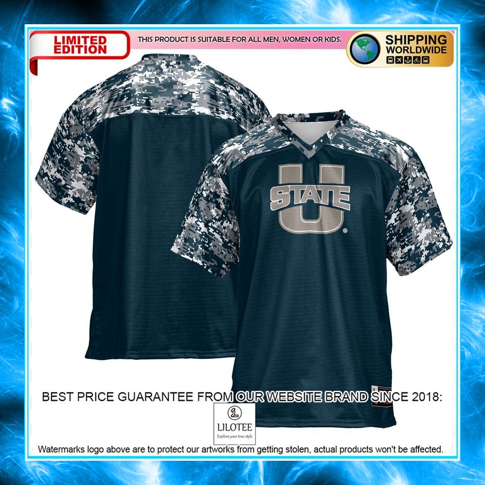 utah state aggies navy football jersey 1 422