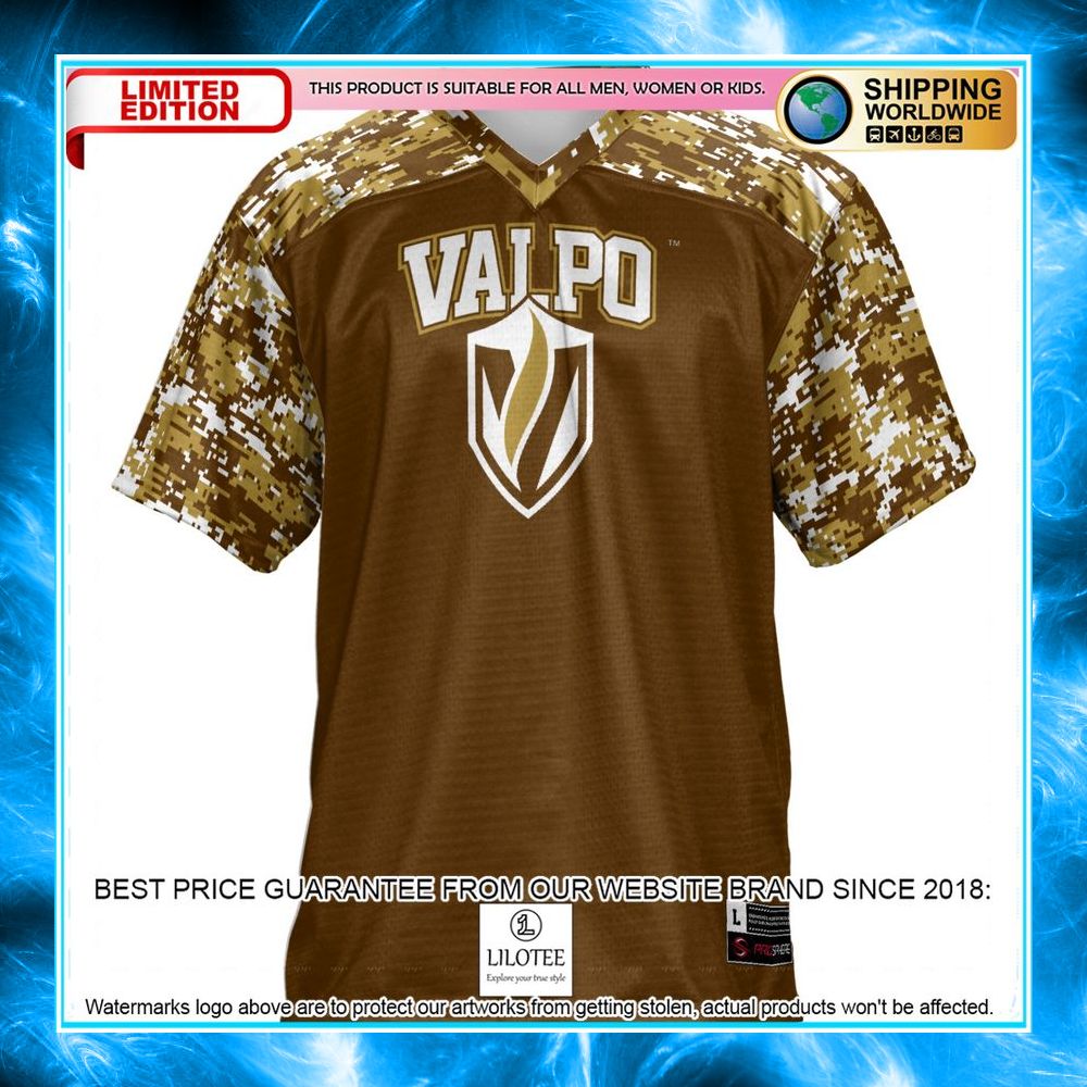 valparaiso beacons brown football jersey 2 247