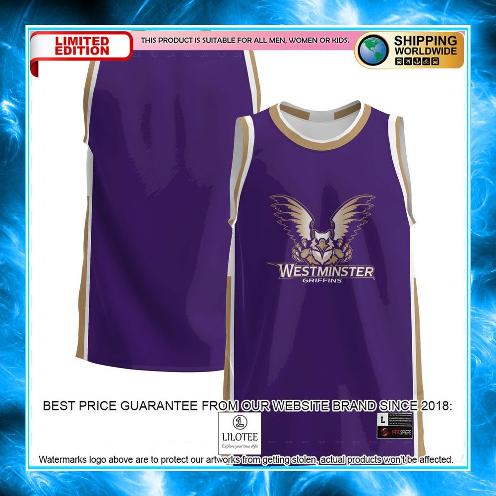 westminster griffins purple basketball jersey 1 210