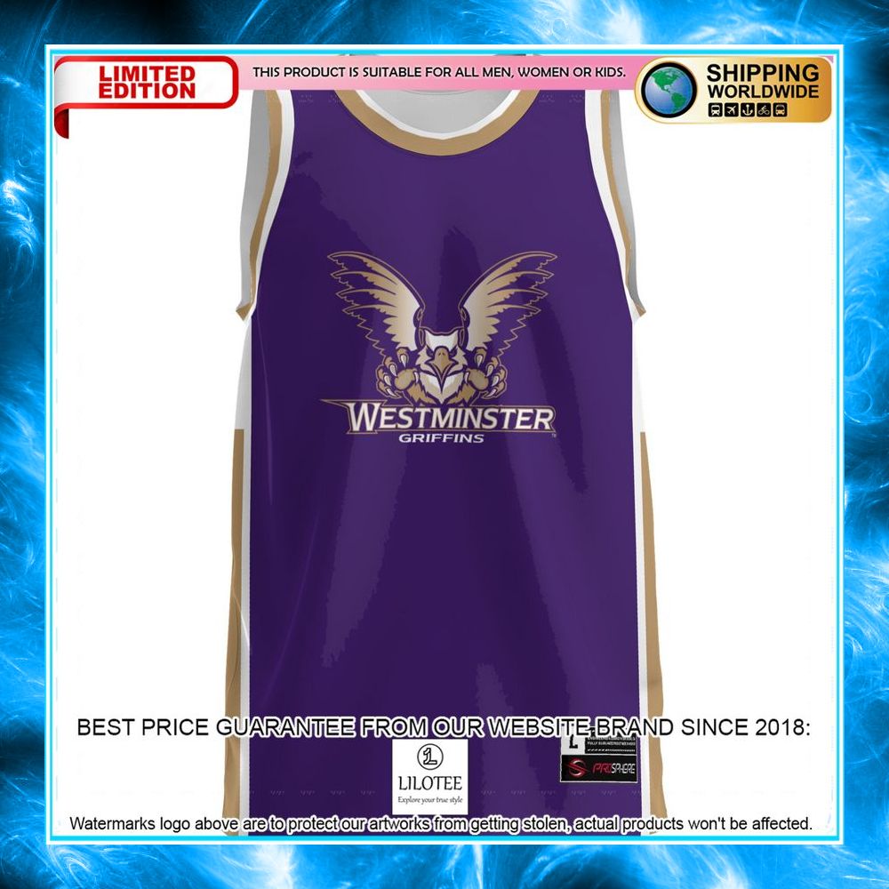 westminster griffins purple basketball jersey 2 181