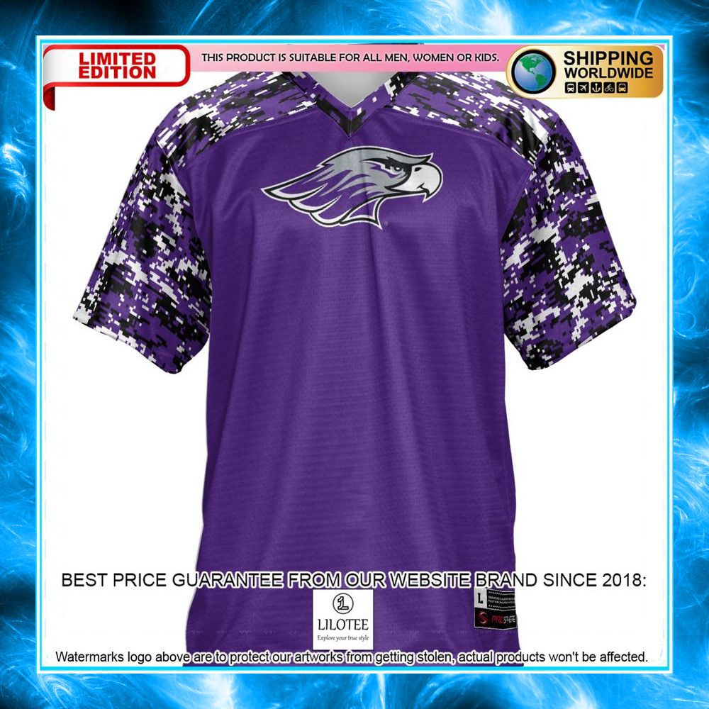 wisconsin whitewater warhawks purple football jersey 2 888