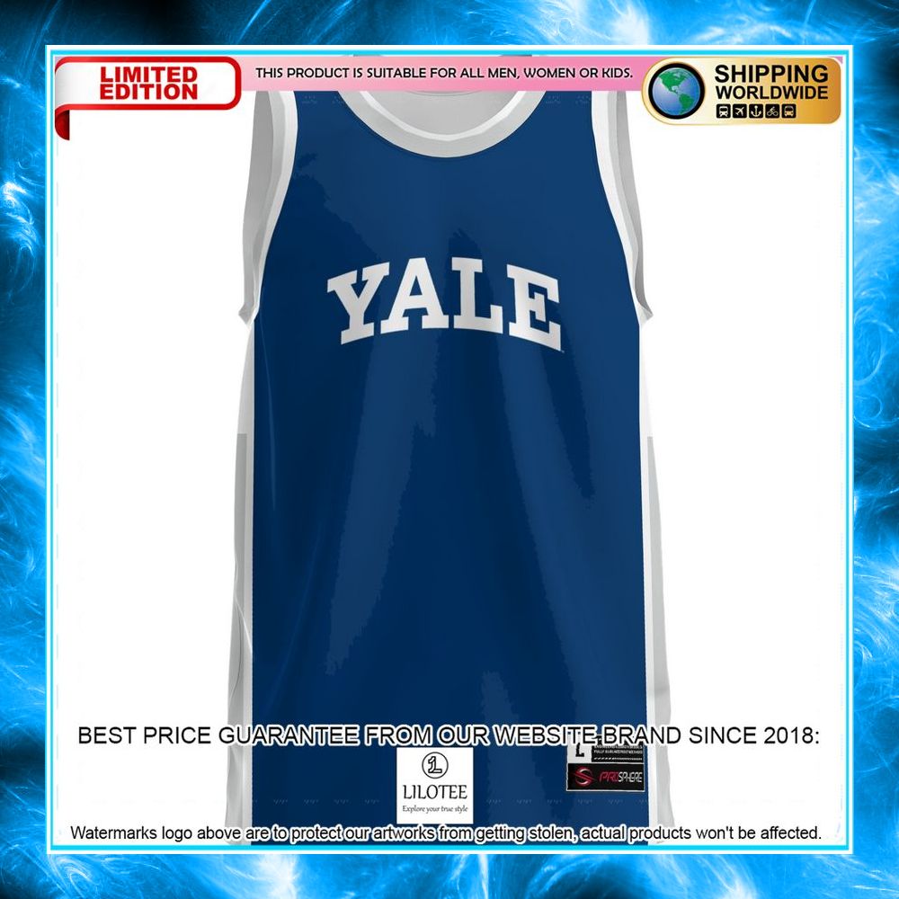 yale bulldogs navy basketball jersey 2 916