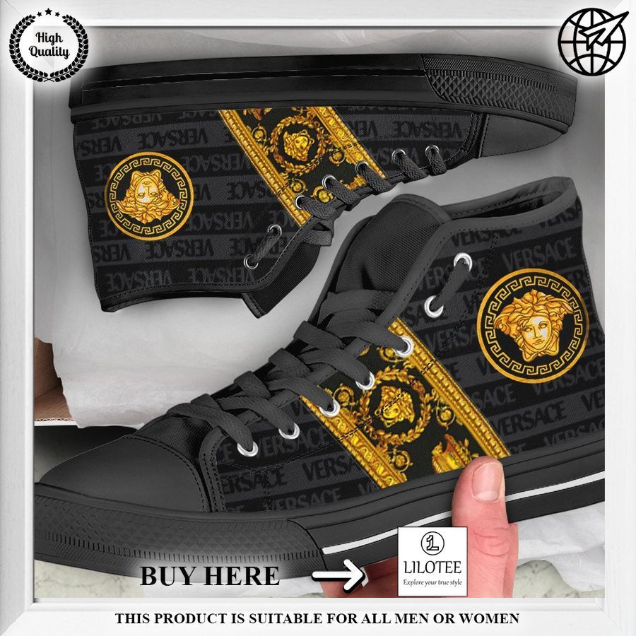black gold versace high top canvas sneakers 1 819