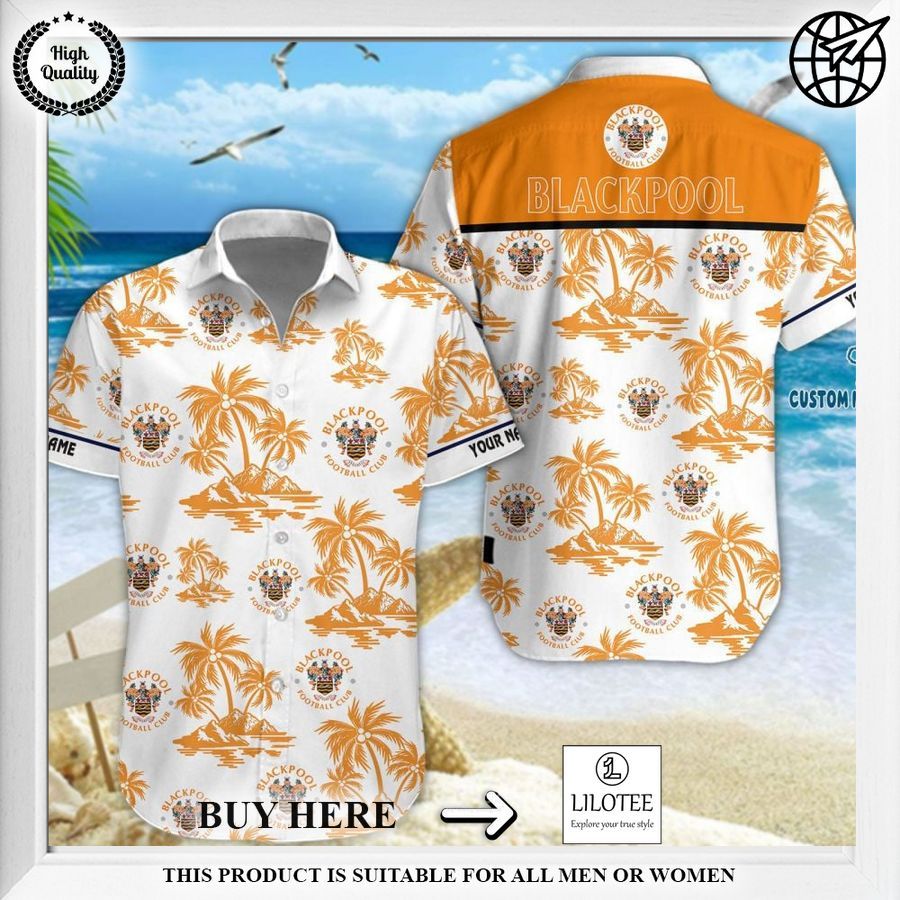 blackpool f c hawaiian shirt and short 1 459