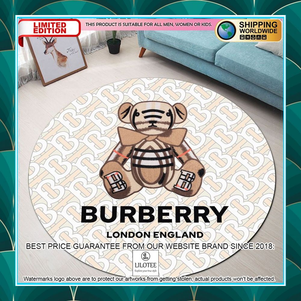 burberry london england bear round rug 1 226