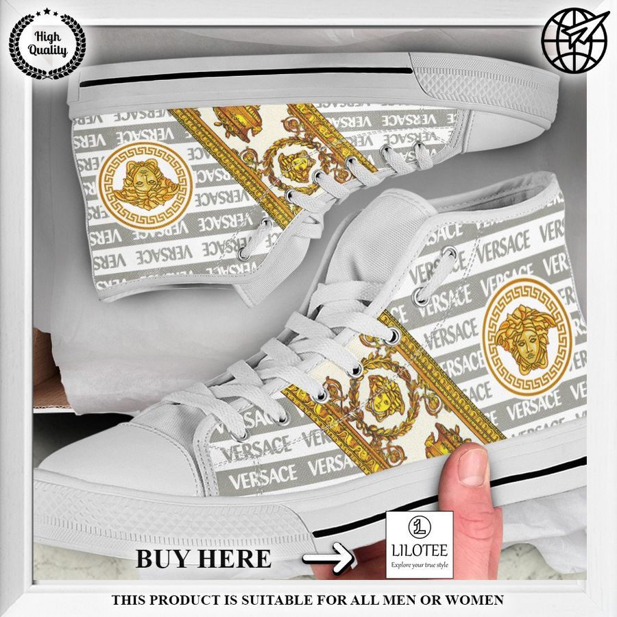 grey gold versace high top canvas shoes 1 429