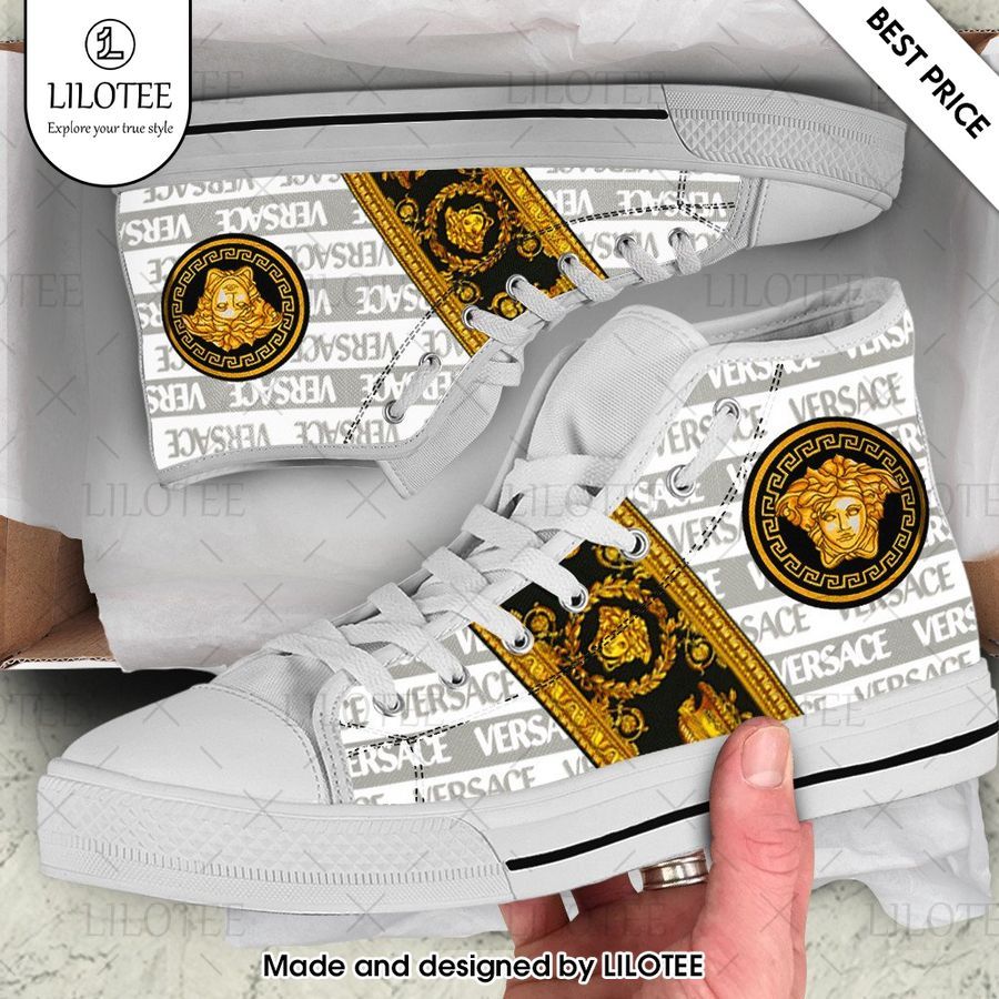 grey gold versace high top canvas sneakers 1 464