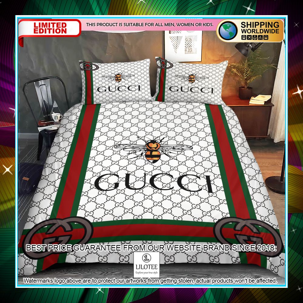 gucci bee 5 pieces bedding set 1 423