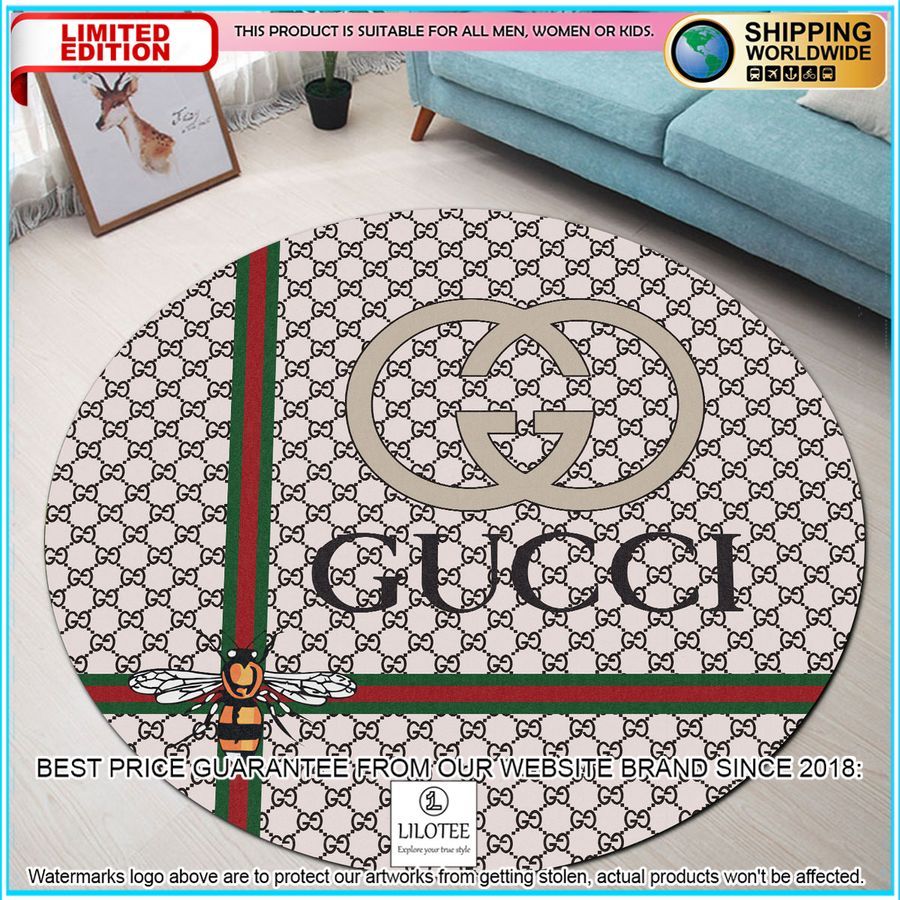gucci bee round rug 1 588