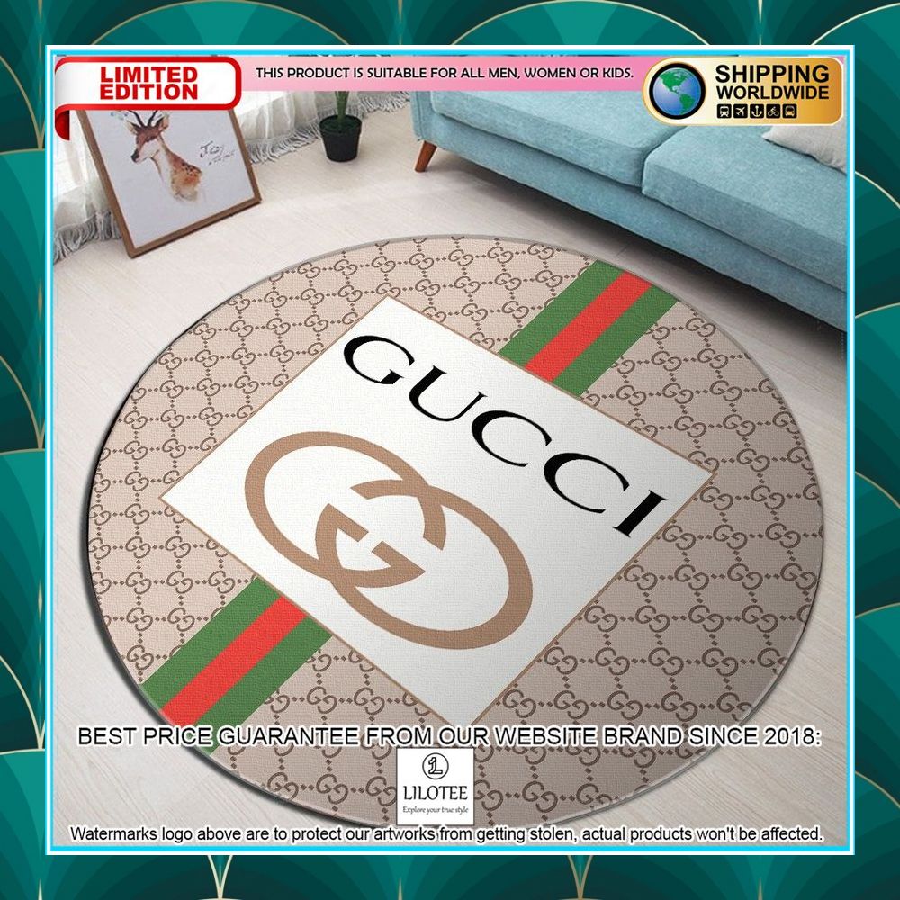 gucci cat italian round rug 1 350