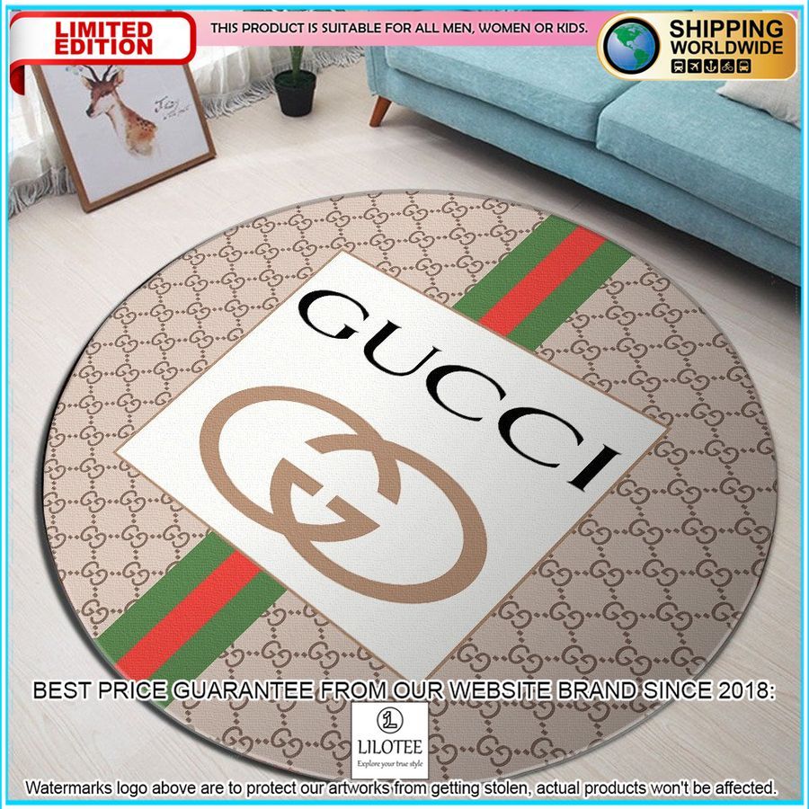 gucci cat italian round rug 1 54