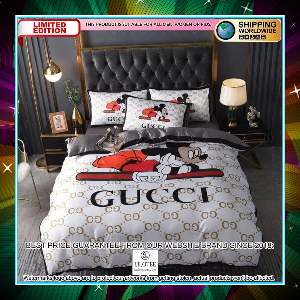 gucci mickey mouse bed set 1 382