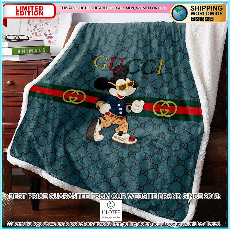 gucci mickey mouse blanket set 1 380