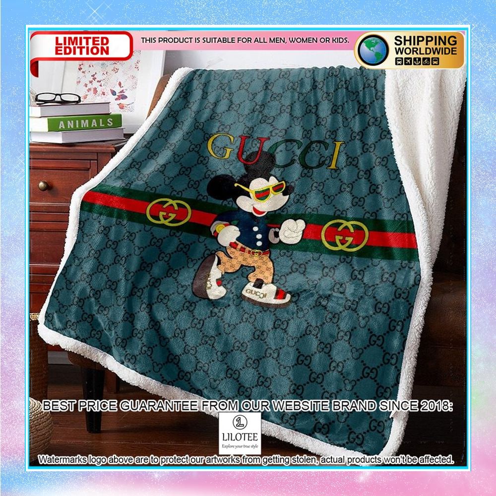 gucci mickey mouse blanket set 1 624