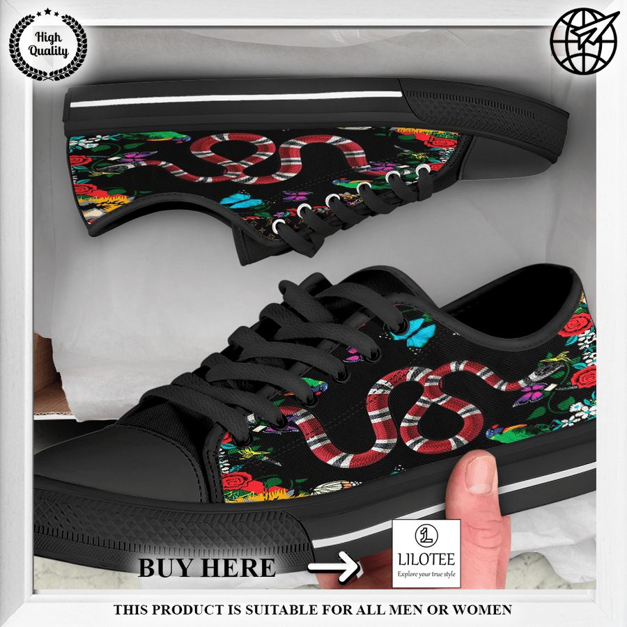 gucci snake low top canvas shoes 1 957
