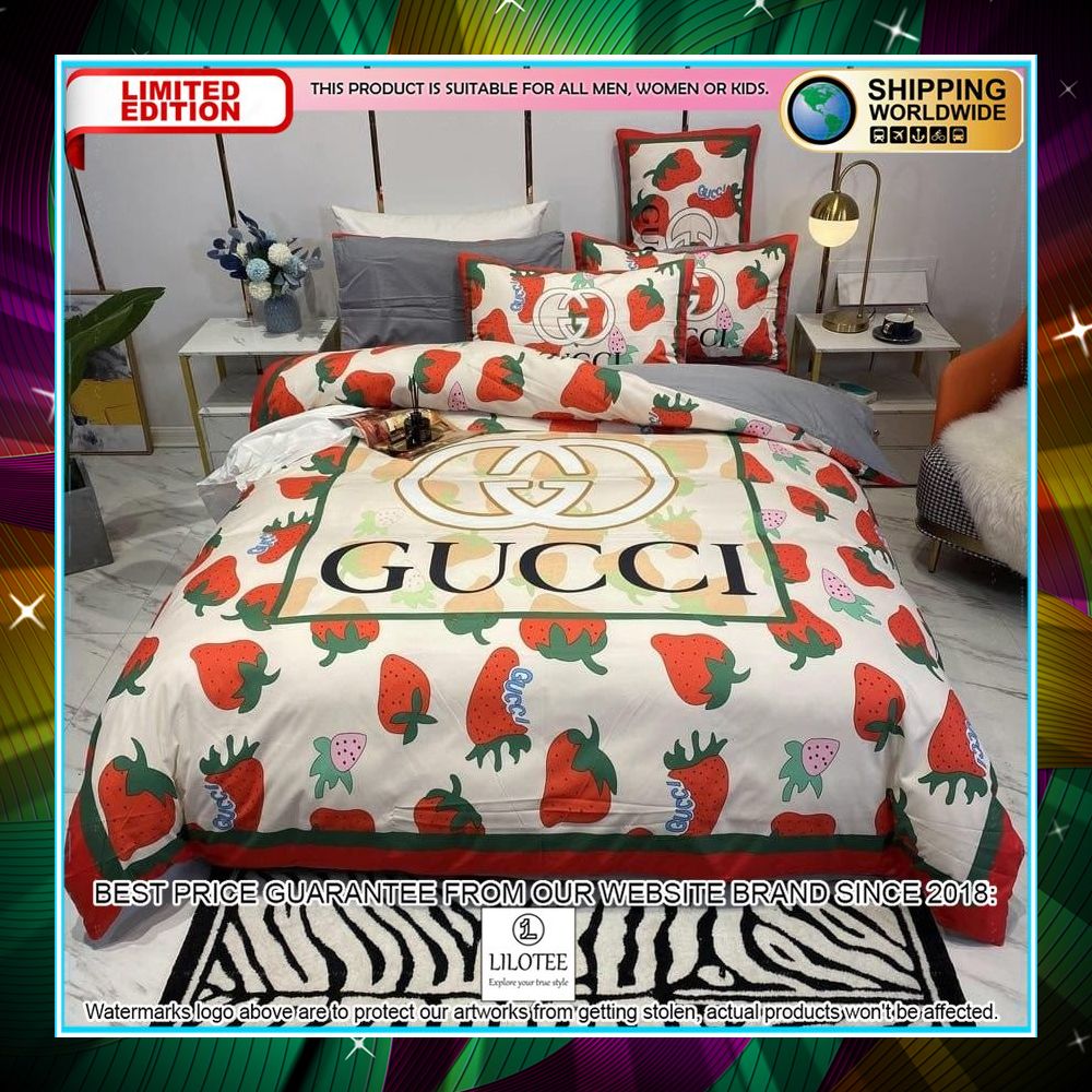 gucci strawberry bedding set king 1 816