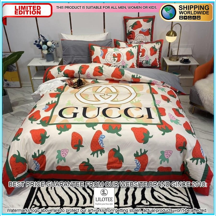 gucci strawberry bedding set king 1 958