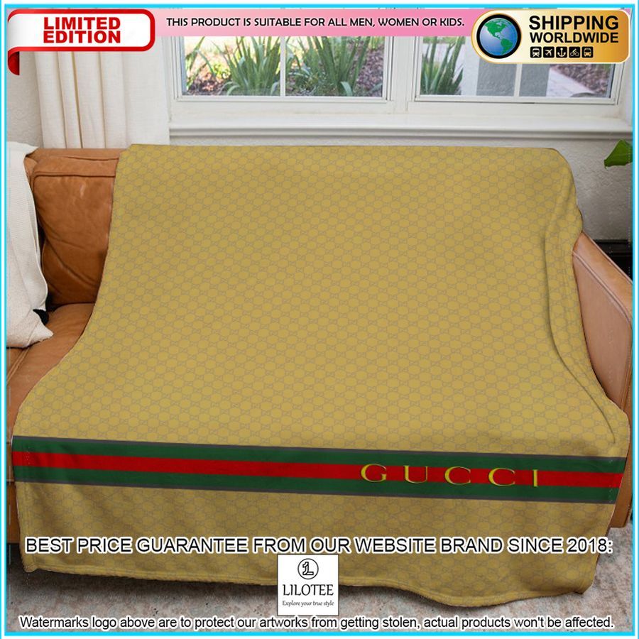 gucci yellow blanket 1 18