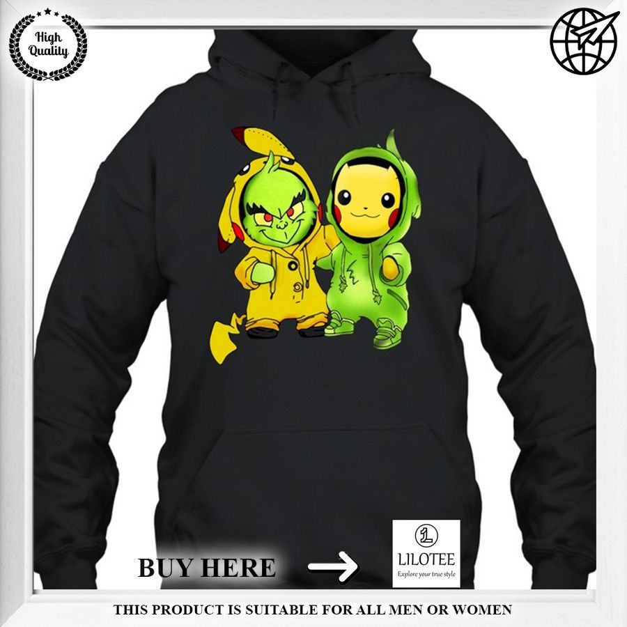 pikachu and the grinch shirt 2 352