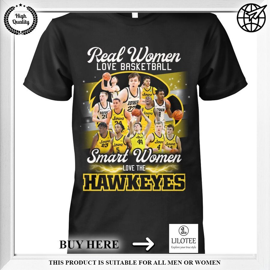 smart woman loves the hawkeyes shirt 1 441