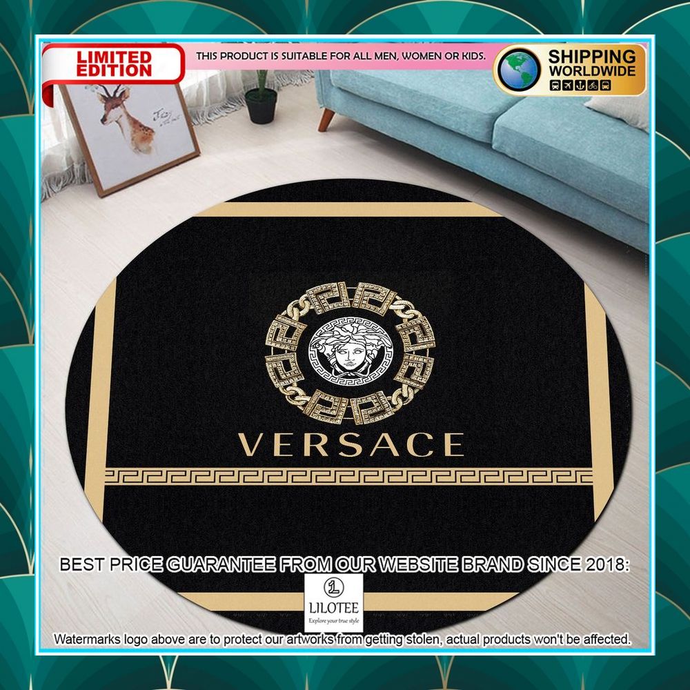versace chain round rug 1 416