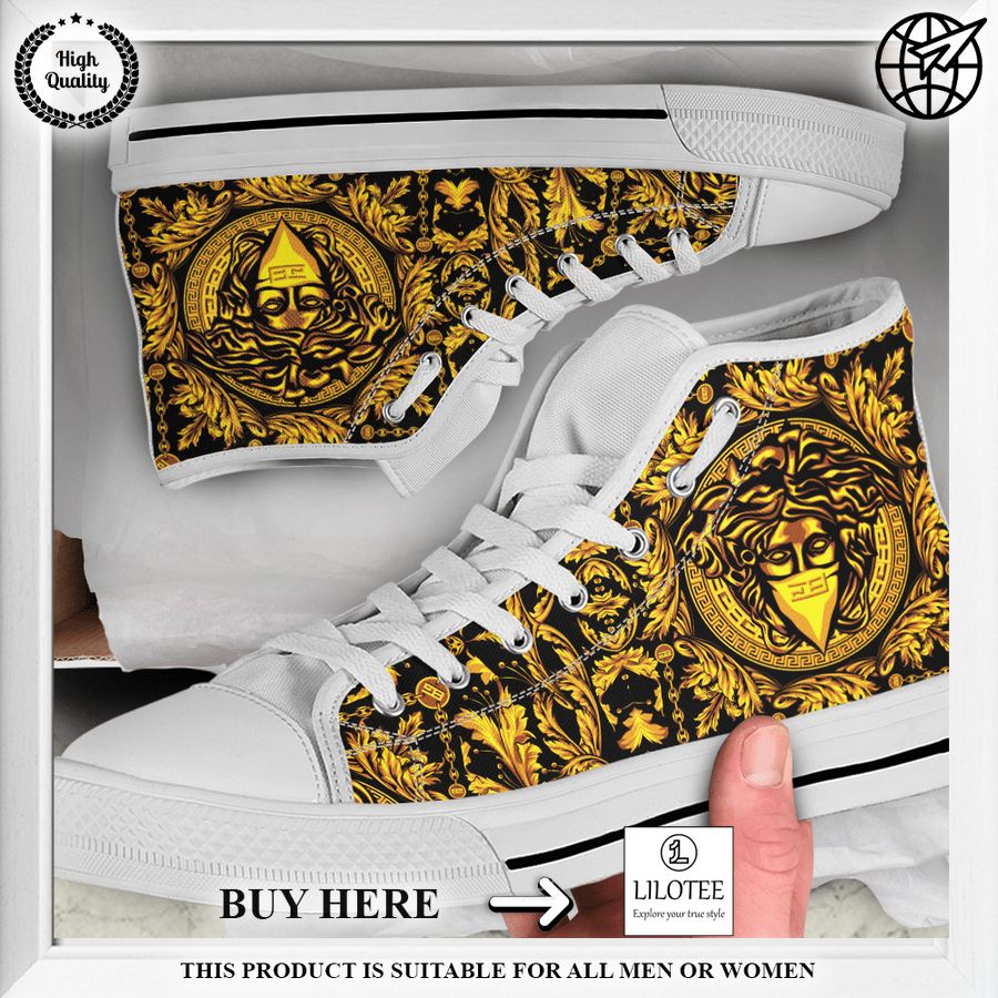 versace gold high top canvas sneaker 1 994