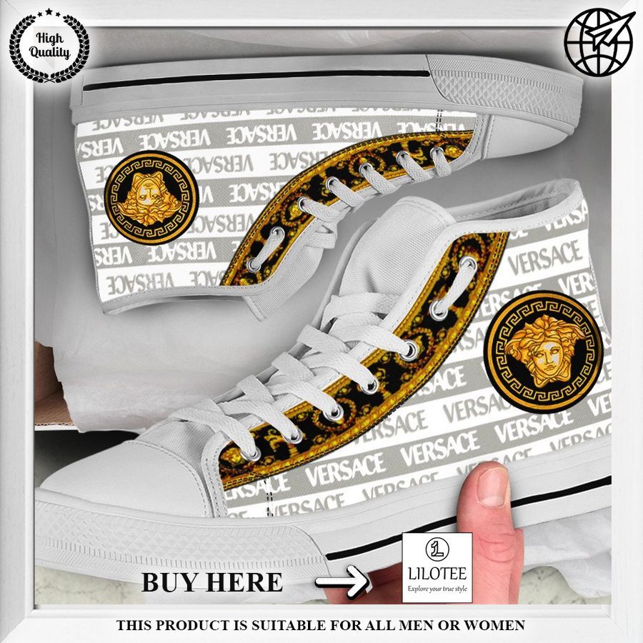 versace grey gold high top canvas shoes 1 415