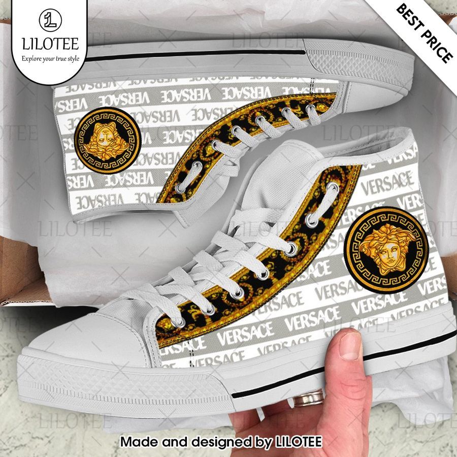 versace grey gold high top canvas shoes 1 882