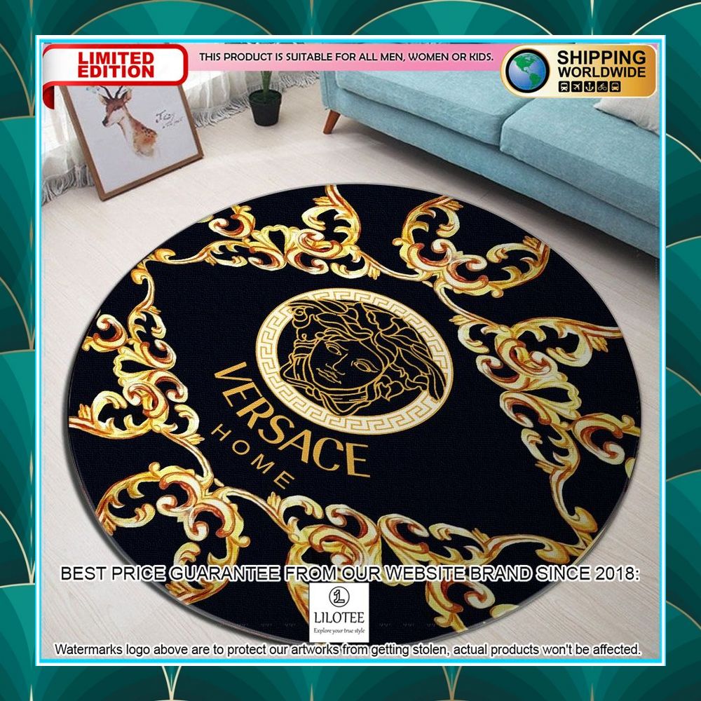 versace home round rug 1 51