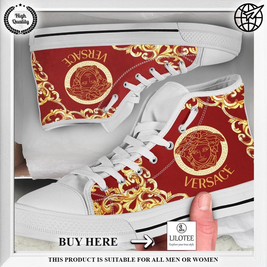 versace red high top canvas shoes 1 359