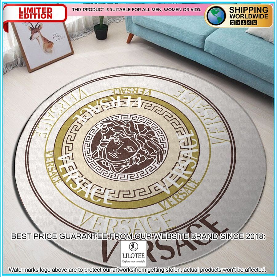 versace round rug 1 160