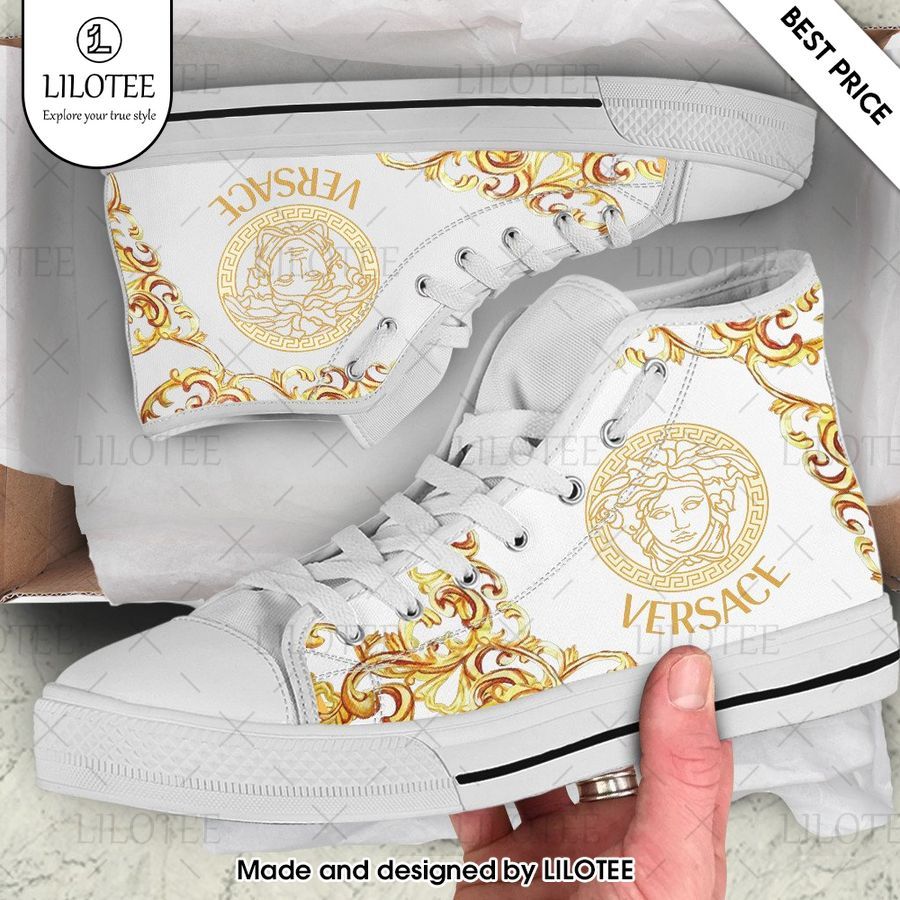 versace white high top canvas shoes 1 318