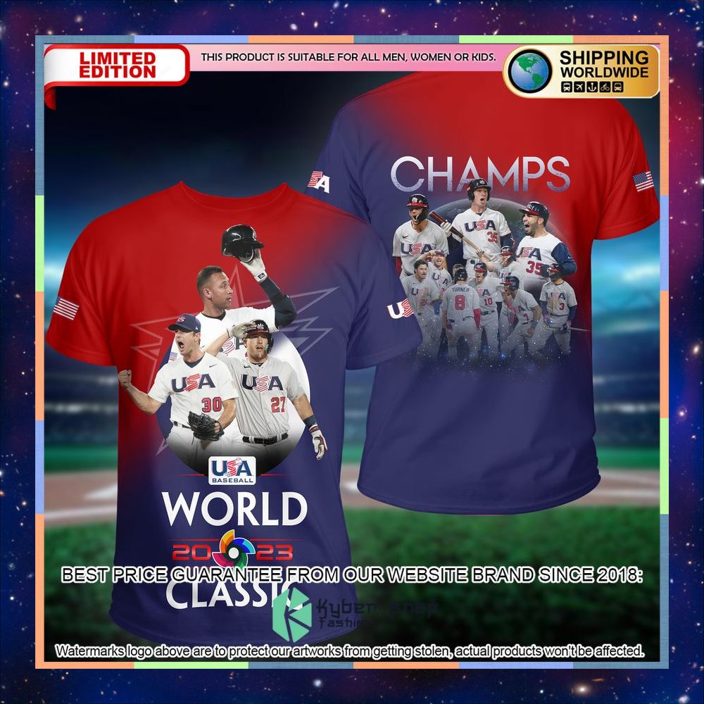 world baseball classic usa champion 2023 t shirt 1 52