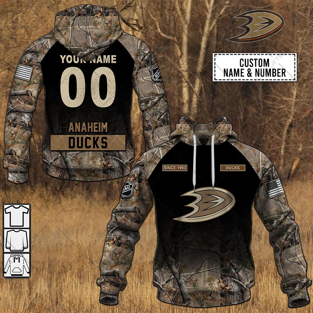 anaheim ducks hunting camouflage custom shirt 4695 b00Eg