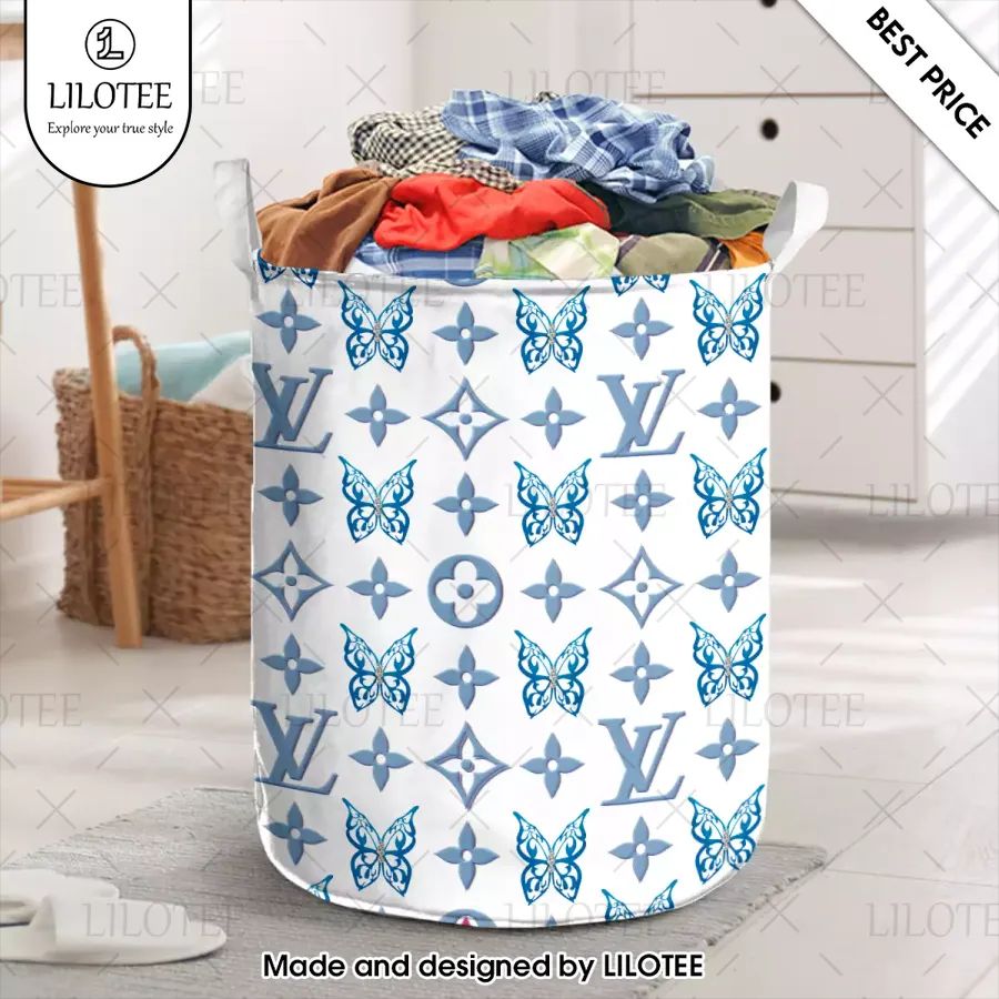 blue diamond butterfly louis vuitton laundry basket 1 182