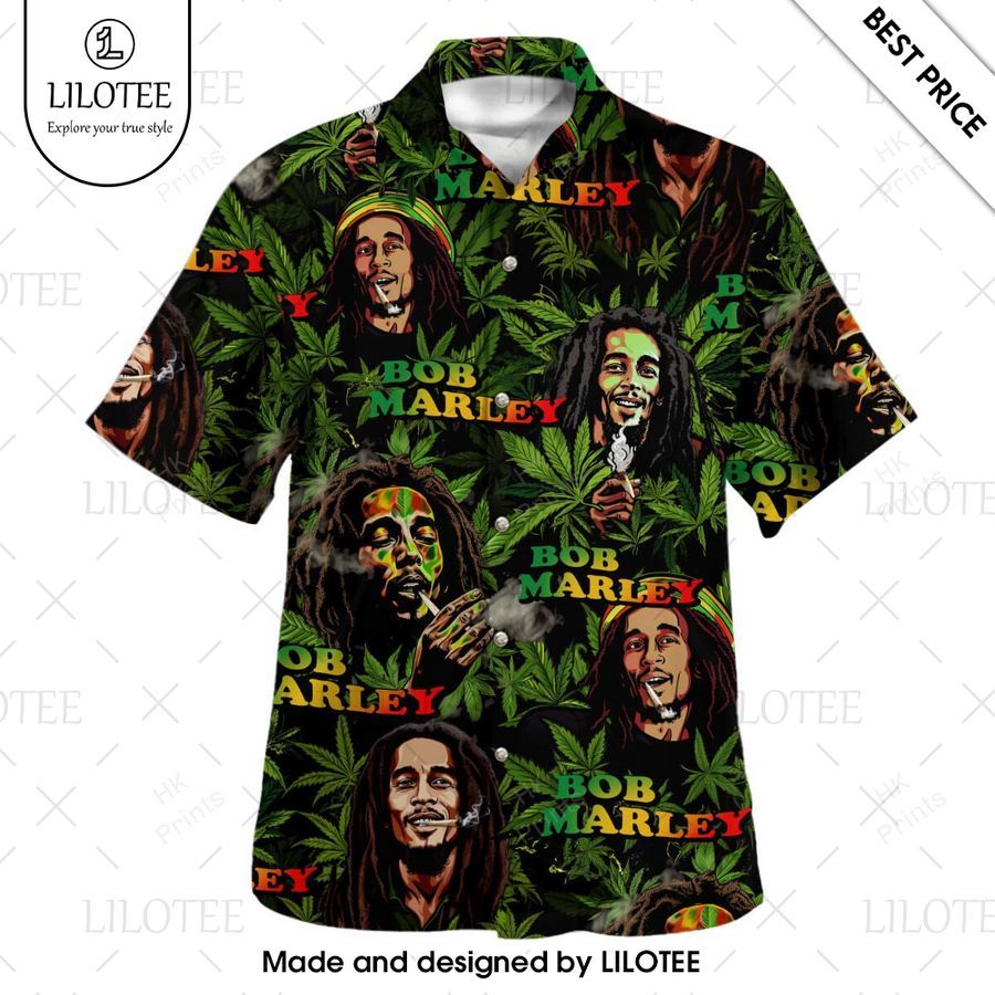 bob marley cannabis hawaiian shirt 1 67