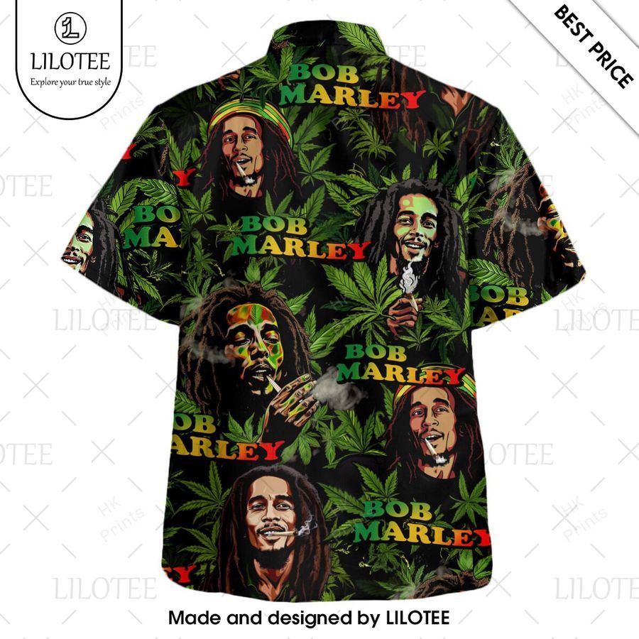 bob marley cannabis hawaiian shirt 2 631