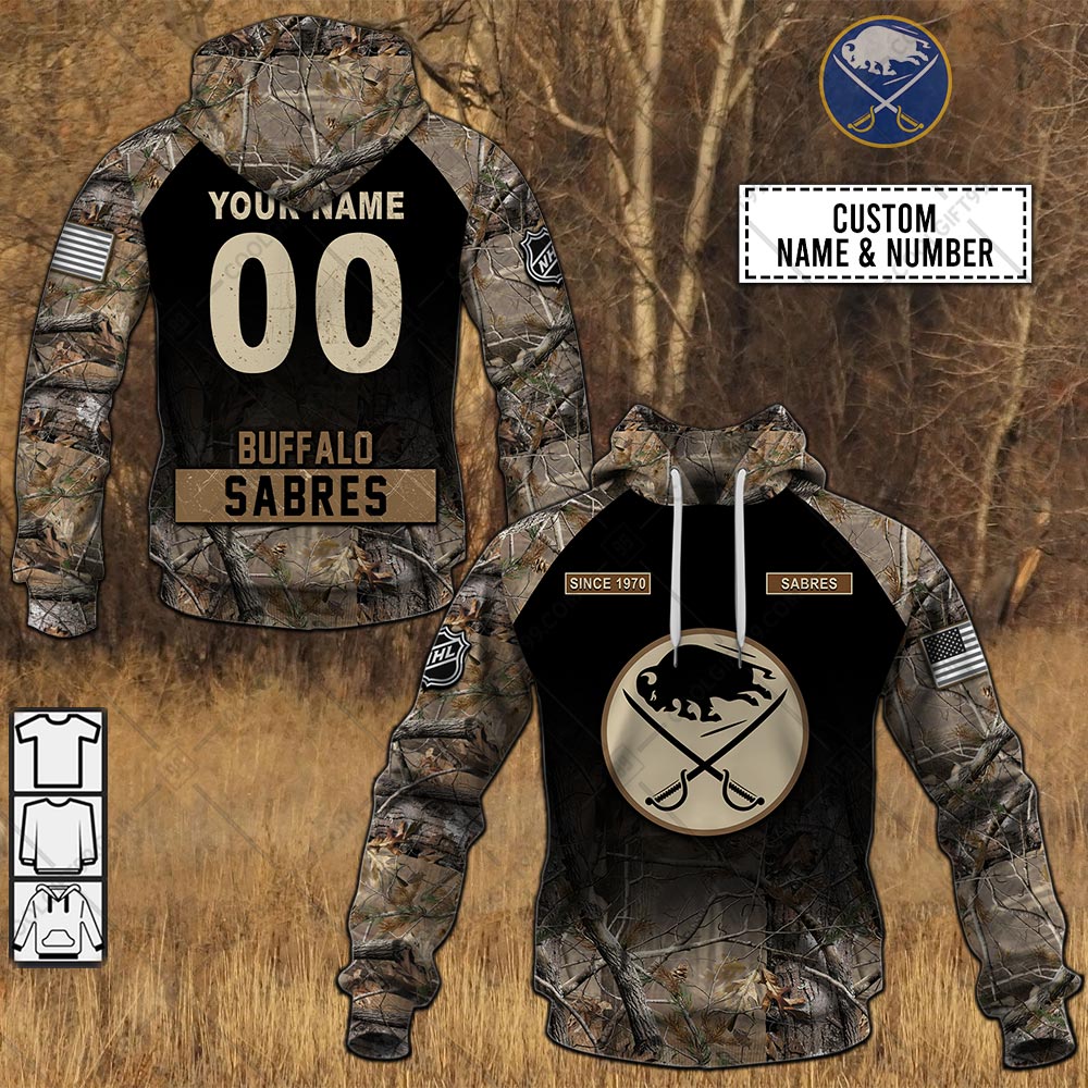 buffalo sabres hunting camouflage custom shirt 4984 DY8Pq