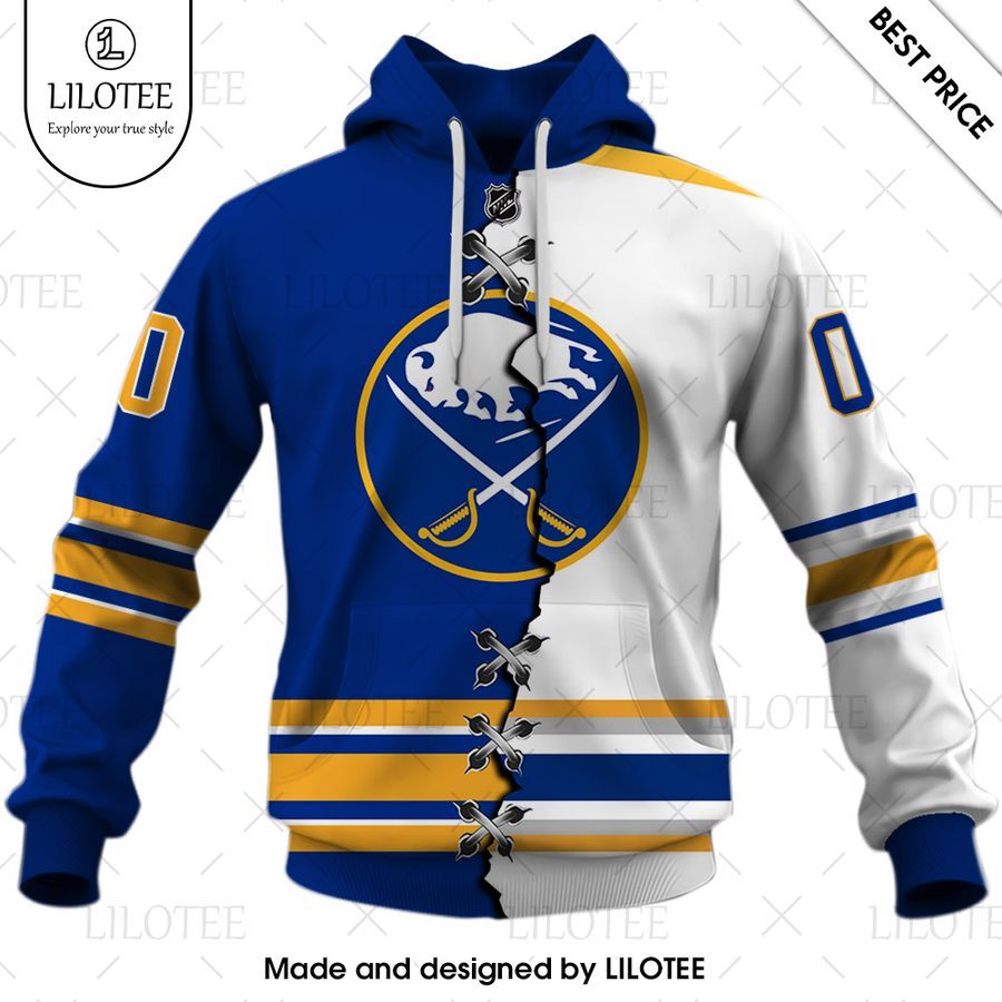 buffalo sabres mix home and away jersey personalized shirt 2 333