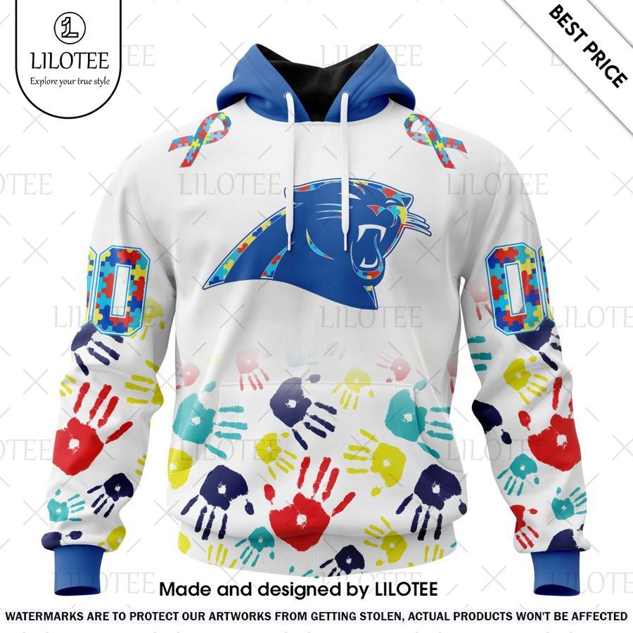 carolina panthers special autism awareness design custom shirt 1 801