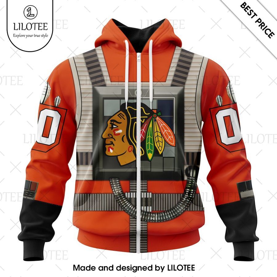 chicago blackhawks star wars rebel pilot design custom shirt 2 573