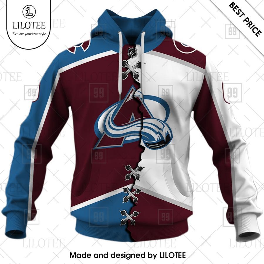 colorado avalanche mix home and away jersey personalized shirt 2 113