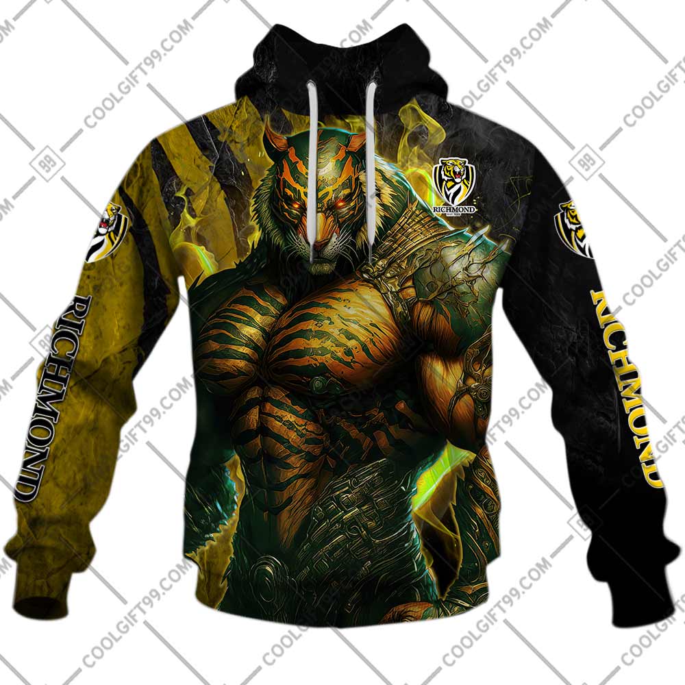 custom afl richmond tigers warrior hoodie 6203 KBEfI