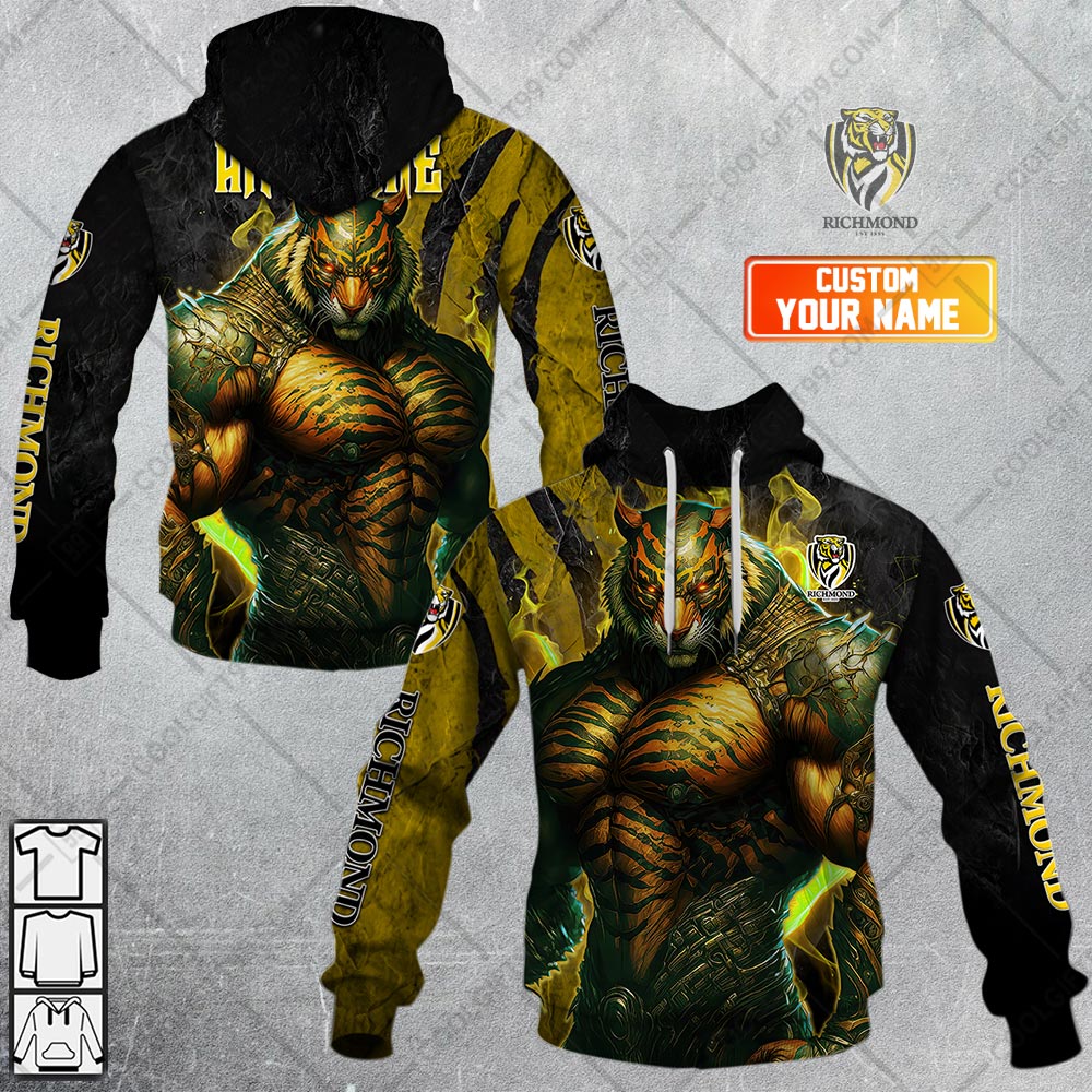 custom afl richmond tigers warrior hoodie 9776 v2eVU