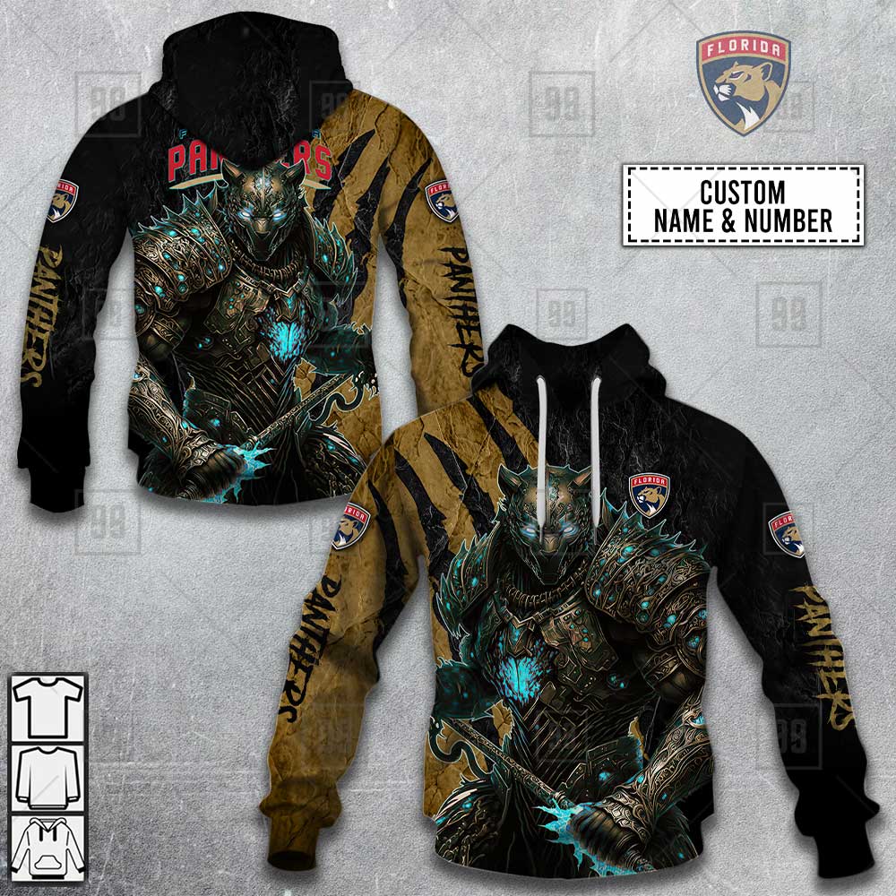 custom florida panthers warrior hoodie 7610 O1sVN