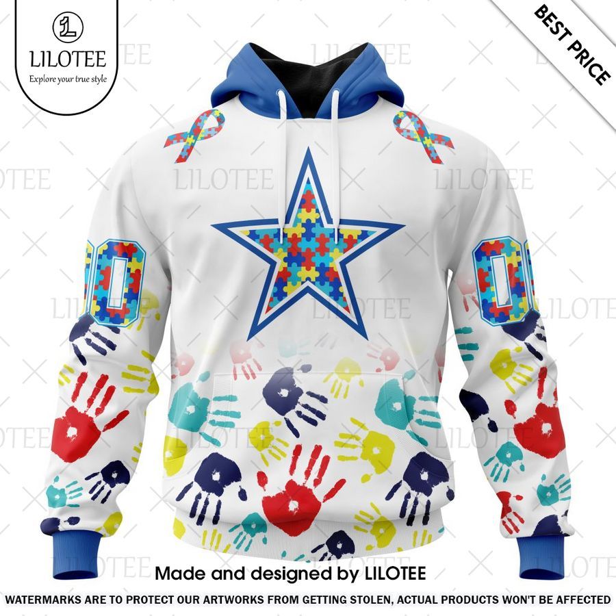 dallas cowboys special autism awareness design custom shirt 1 110